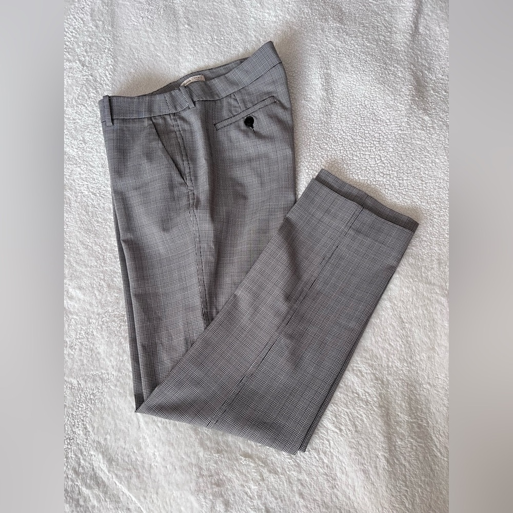 Weekend Max Mara Gray Glen Plaid Trousers